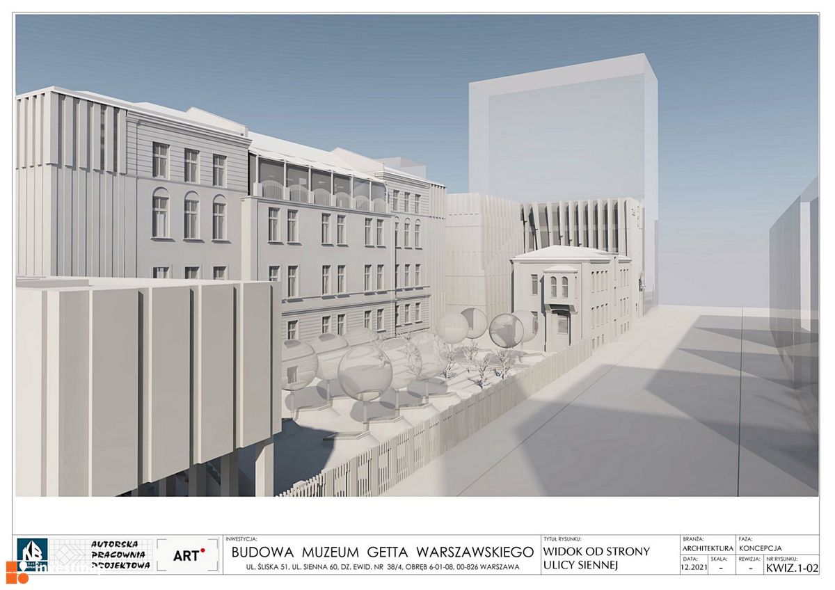 Wizualizacja Muzeum Getta Warszawskiego dodał Orzech 