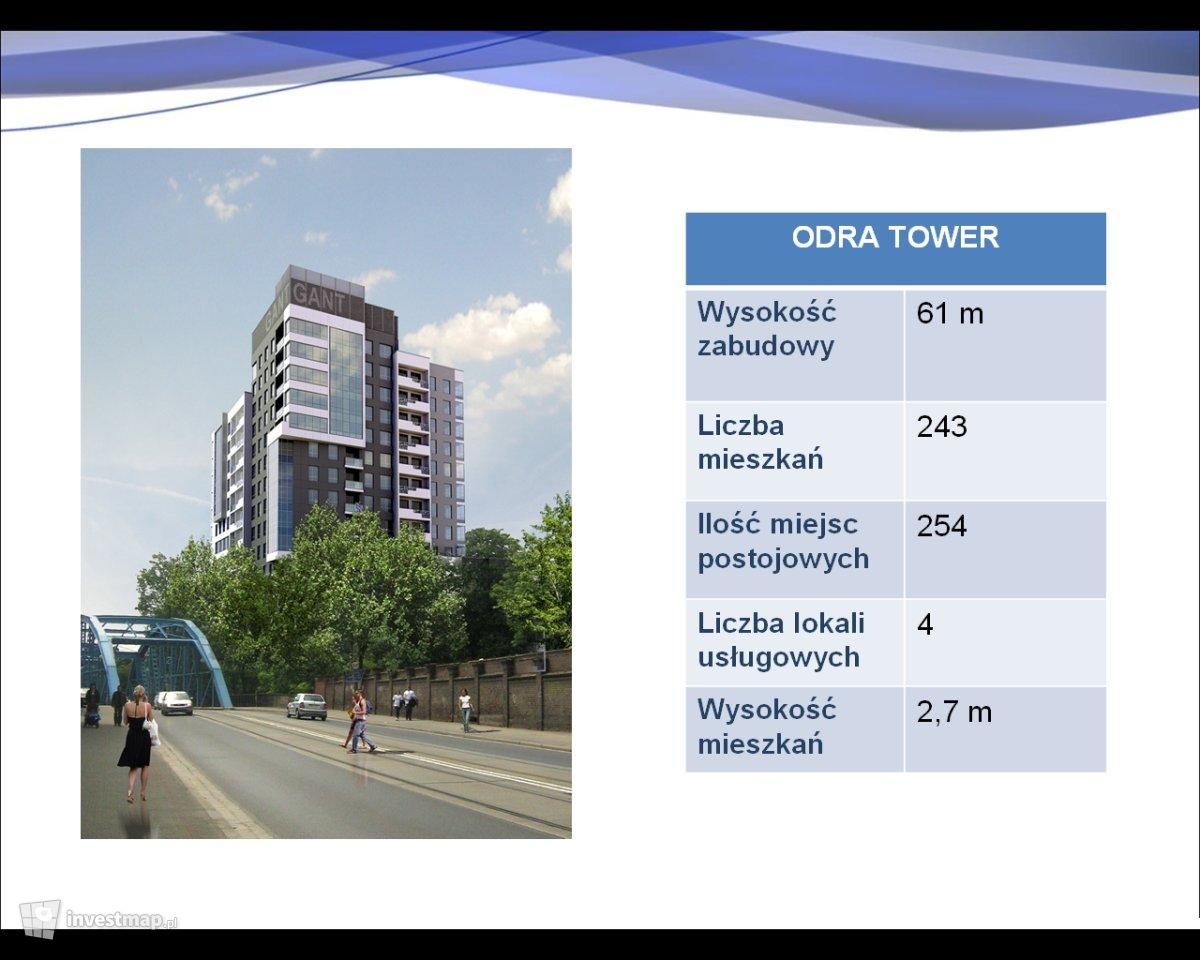 Wizualizacja [Wrocław] Zespół apartamentowo-usługowy "Odra Tower" dodał Jagoda 