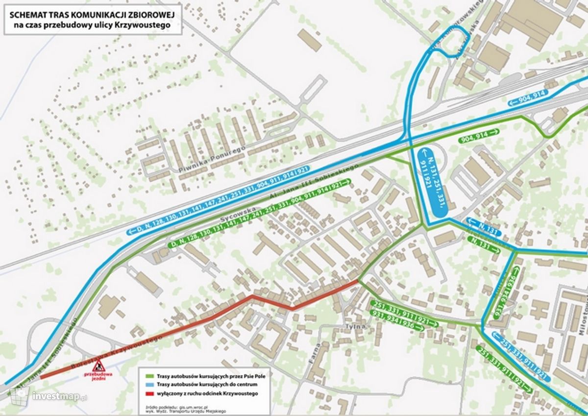 Wizualizacja [Wrocław] Przebudowa ul. Krzywoustego dodał PolishProperty.eu 