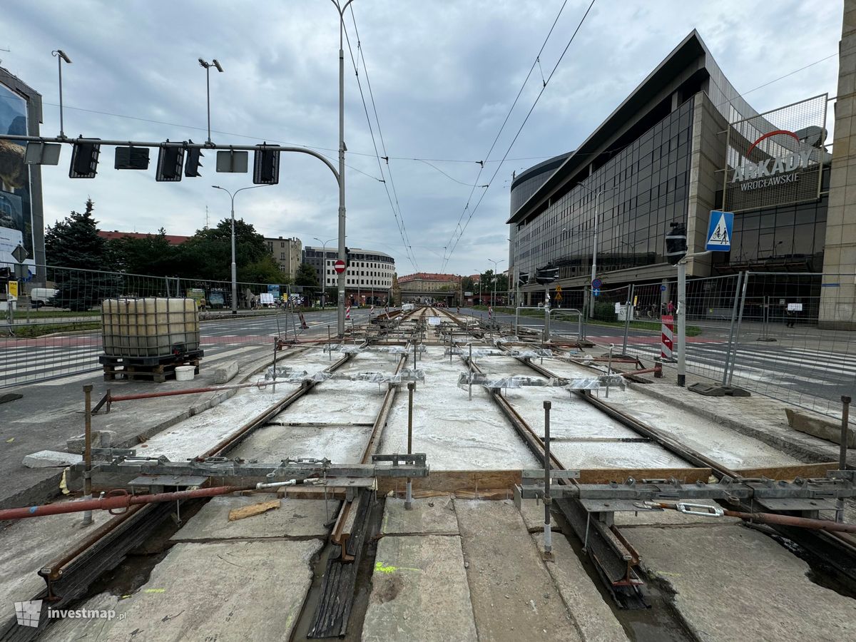 Zdjęcie Modernizacja Torowiska Tramwajowego, ul. Powstańców Śląskich fot. Jan Hawełko 