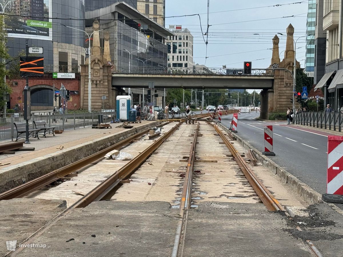 Zdjęcie Modernizacja Torowiska Tramwajowego, ul. Powstańców Śląskich fot. Jan Hawełko 