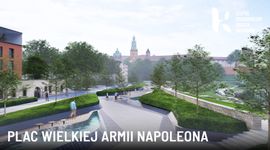 Plac u stóp Wawelu przejdzie wielką zieloną metamorfozę. Powstanie przestrzeń do odpoczynku inspirowana Wisłą [FILMY+WIZUALIZACJE]