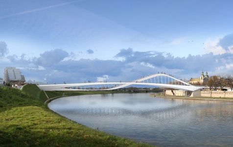 Kto wybuduje nową, futurystyczną kładkę pieszo-rowerową przez Wisłę w Krakowie? [FILM + WIZUALIZACJE]