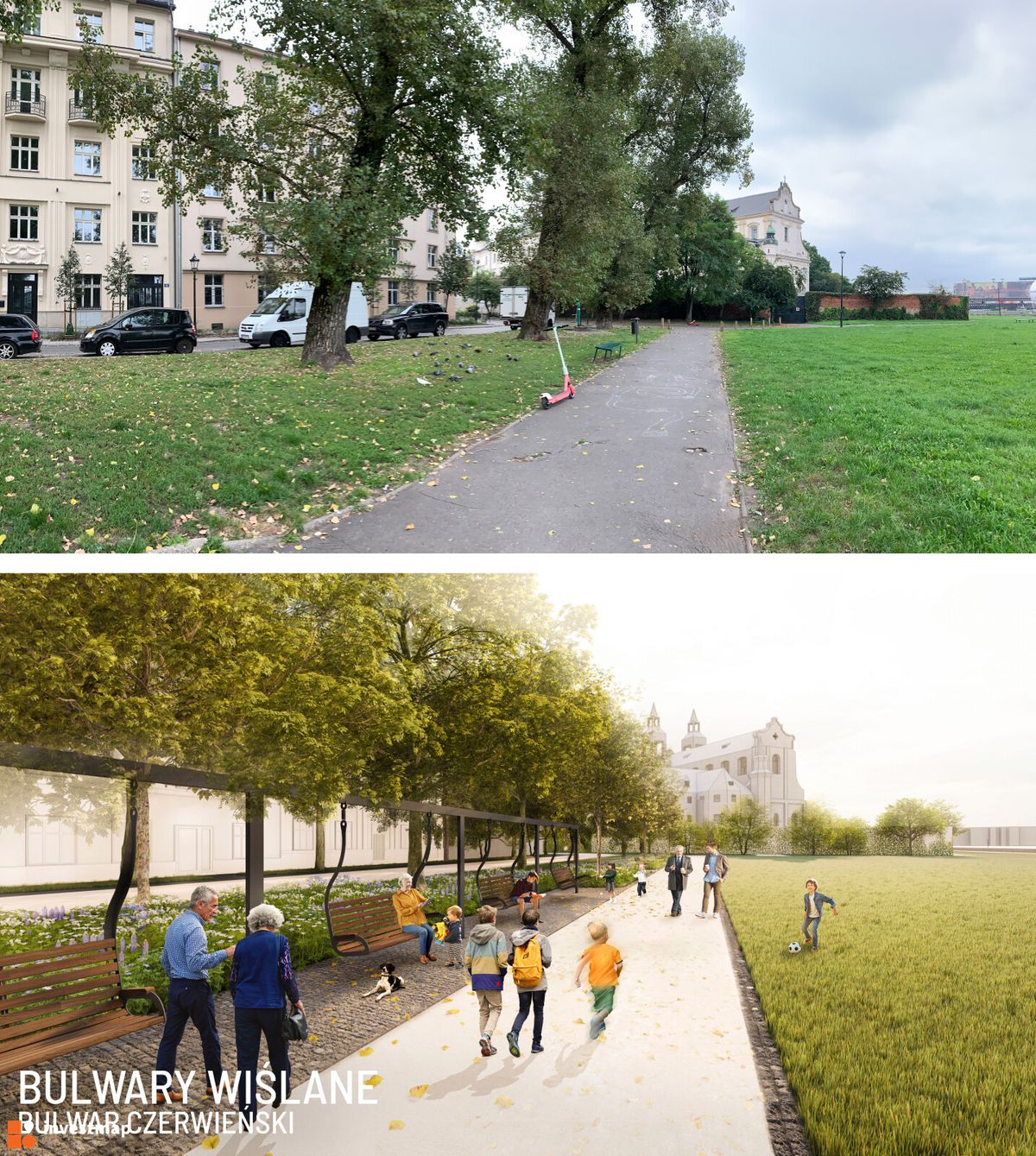 Zdjęcie Bulwary Wiślane fot. Wojciech Jenda