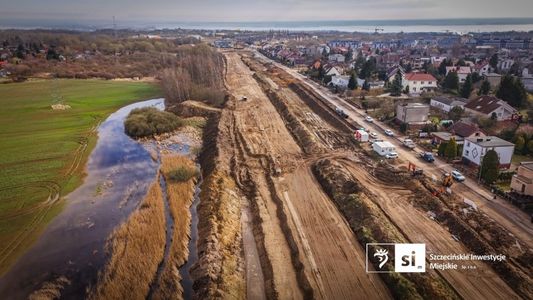 Co słychać na budowie Trasy Północnej w Szczecinie? [FILM+ZDJĘCIA]