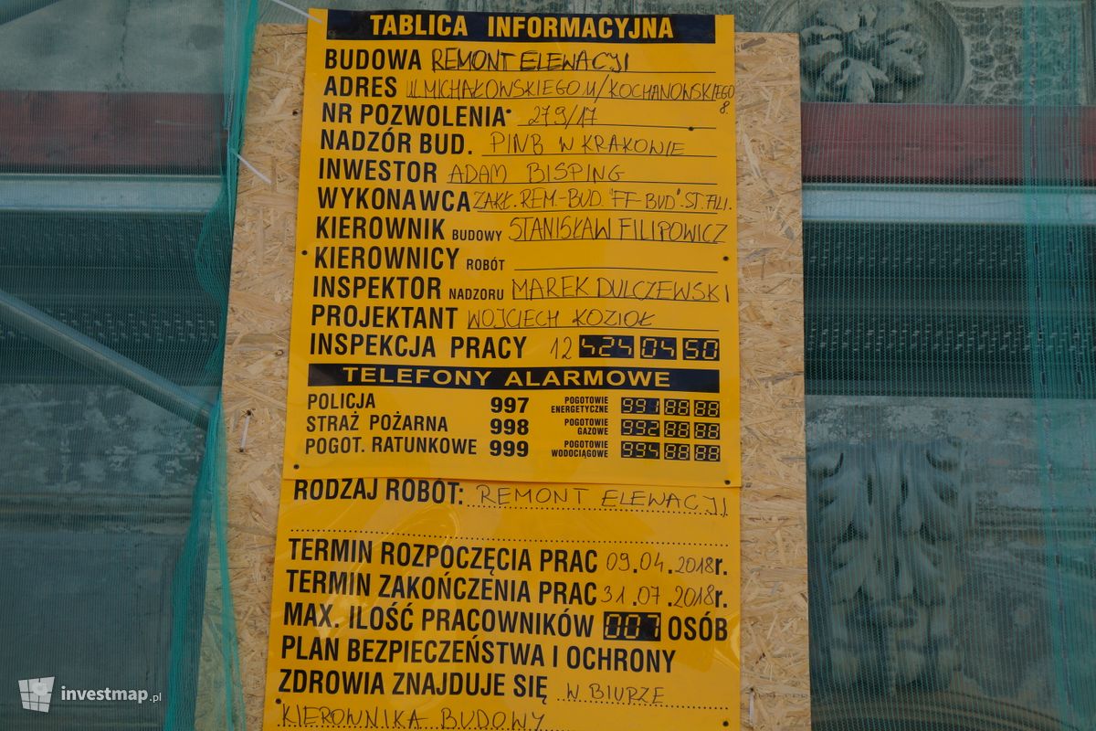 Zdjęcie [Kraków] Remont Kamienicy, ul. Kochanowskiego 8 fot. Damian Daraż 