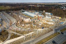 W Łodzi trwa modernizacja zajezdni tramwajowej Chocianowice [ZDJĘCIA+WIZUALIZACJE]