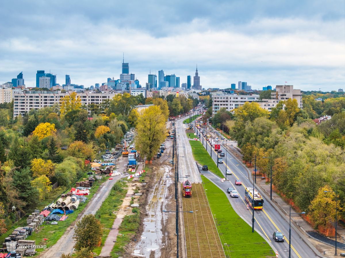 Zdjęcie Linia tramwajowa na Wilanów fot. Orzech 