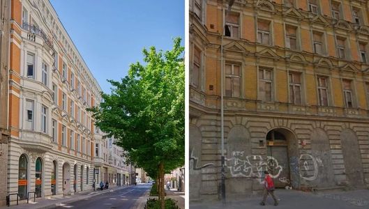 Kamienica po wybuchu gazu przy ul. Nawrot w Łodzi odzyskuje świetność po 30 latach w ruinie [ZDJĘCIA]