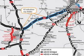 A2 Łódź Północ – Konotopa poszerzenie autostrady o dodatkowy pas ruchu