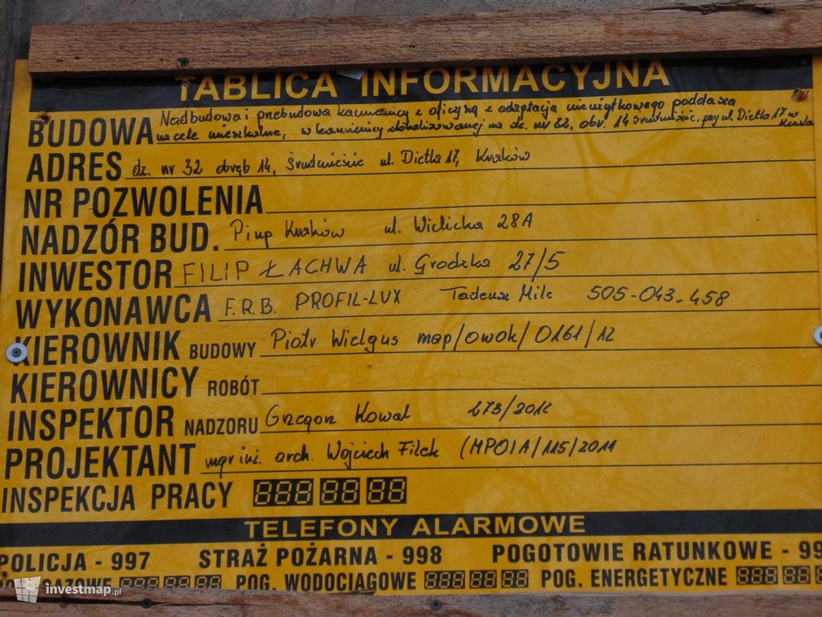 Zdjęcie [Kraków] Remont Kamienicy, Nadbudowa, ul. Dietla 17 fot. Damian Daraż 