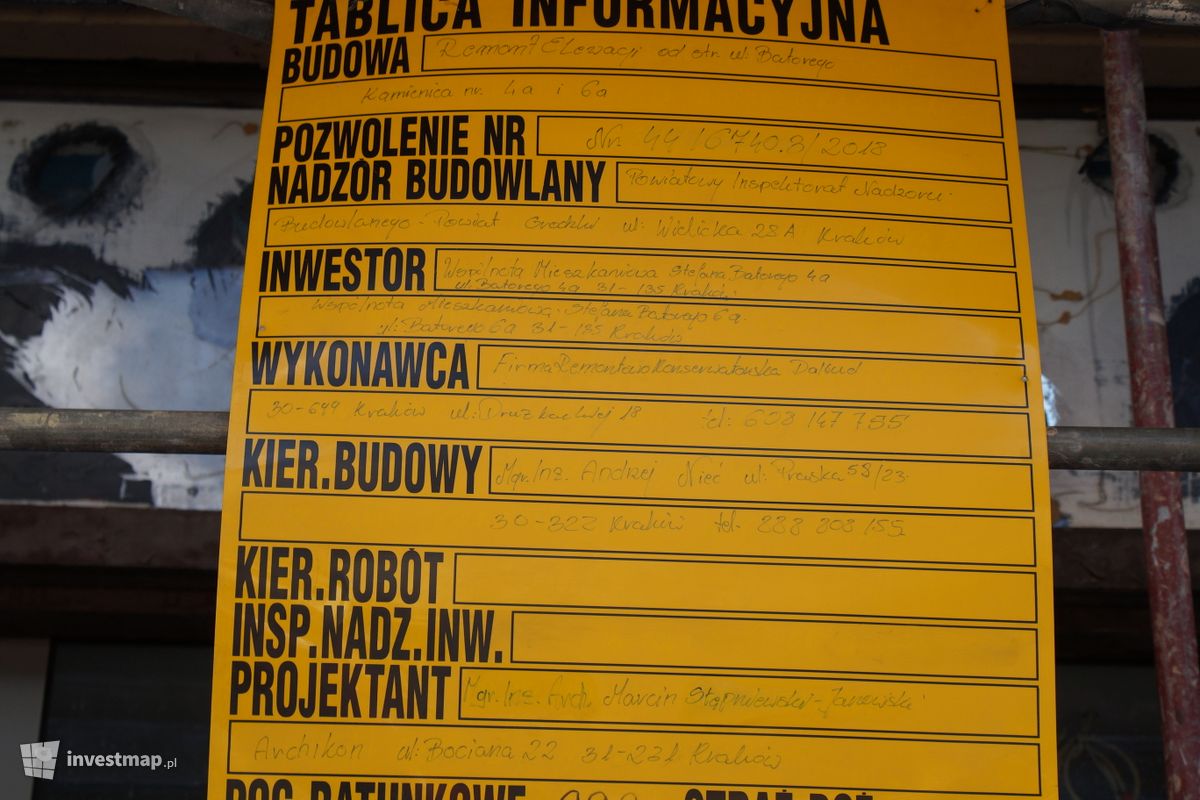 Zdjęcie [Kraków] Remont Kamienicy, ul. Batorego 4a/6a fot. Damian Daraż 