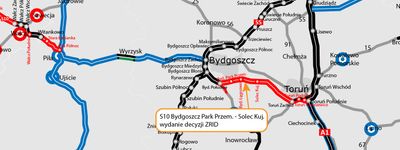 Trwa budowa odcinka drogi ekspresowej S10 Bydgoszcz Park Przemysłowy (Emilianowo) – Solec Kujawski [FILM]