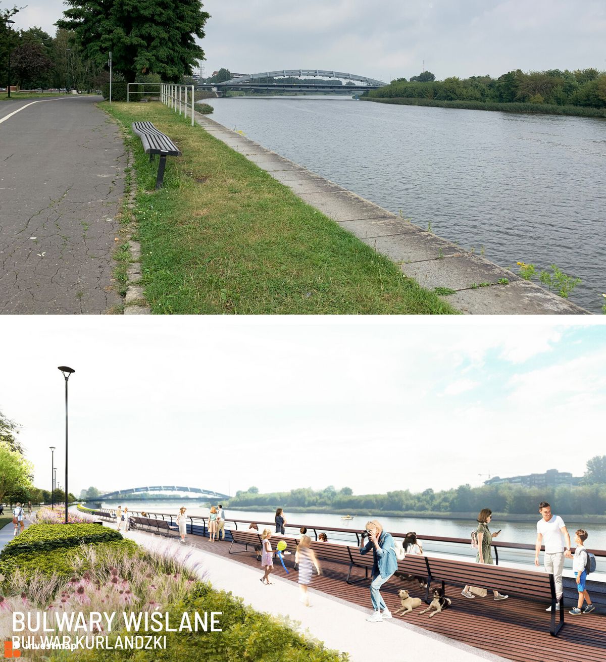 Zdjęcie Bulwary Wiślane fot. Wojciech Jenda