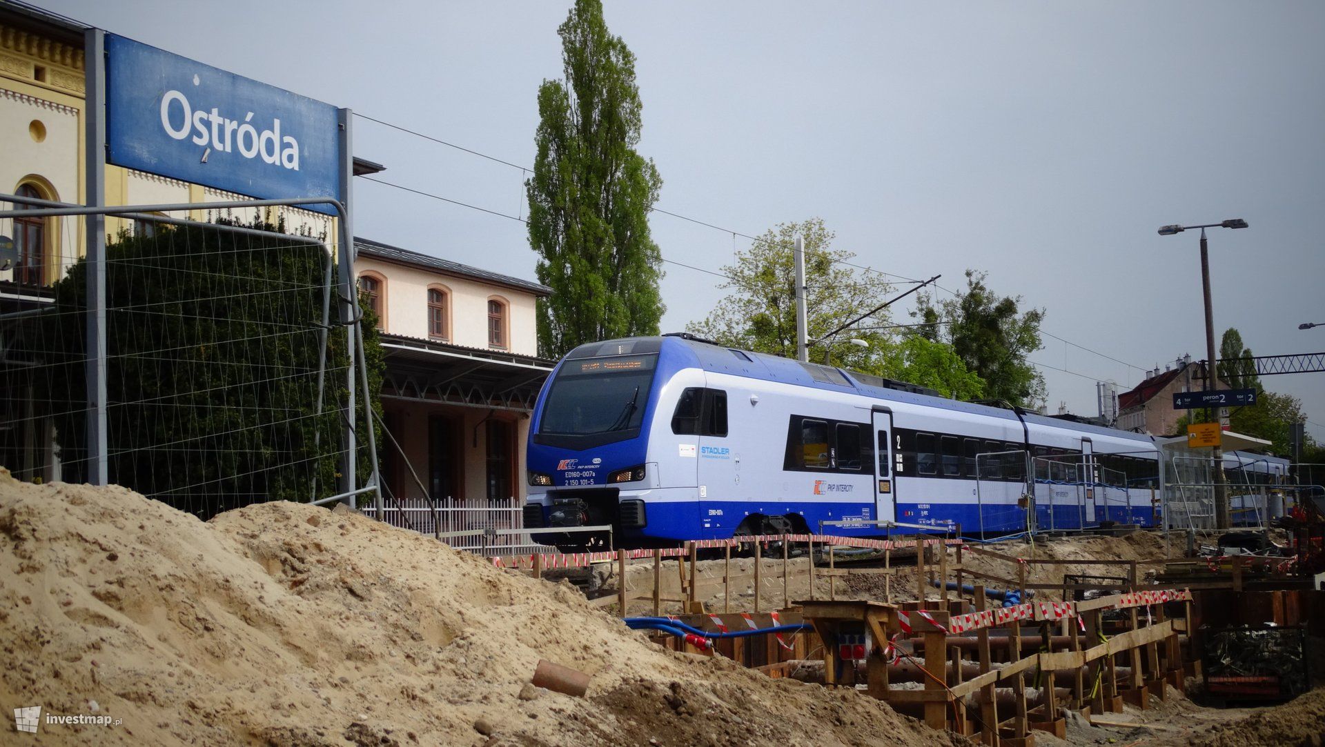 Za ćwierć miliarda złotych trwa przebudowa stacji kolejowej w Ostródzie 