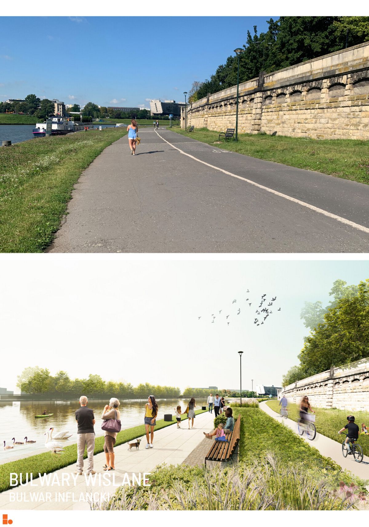 Zdjęcie Bulwary Wiślane fot. Wojciech Jenda