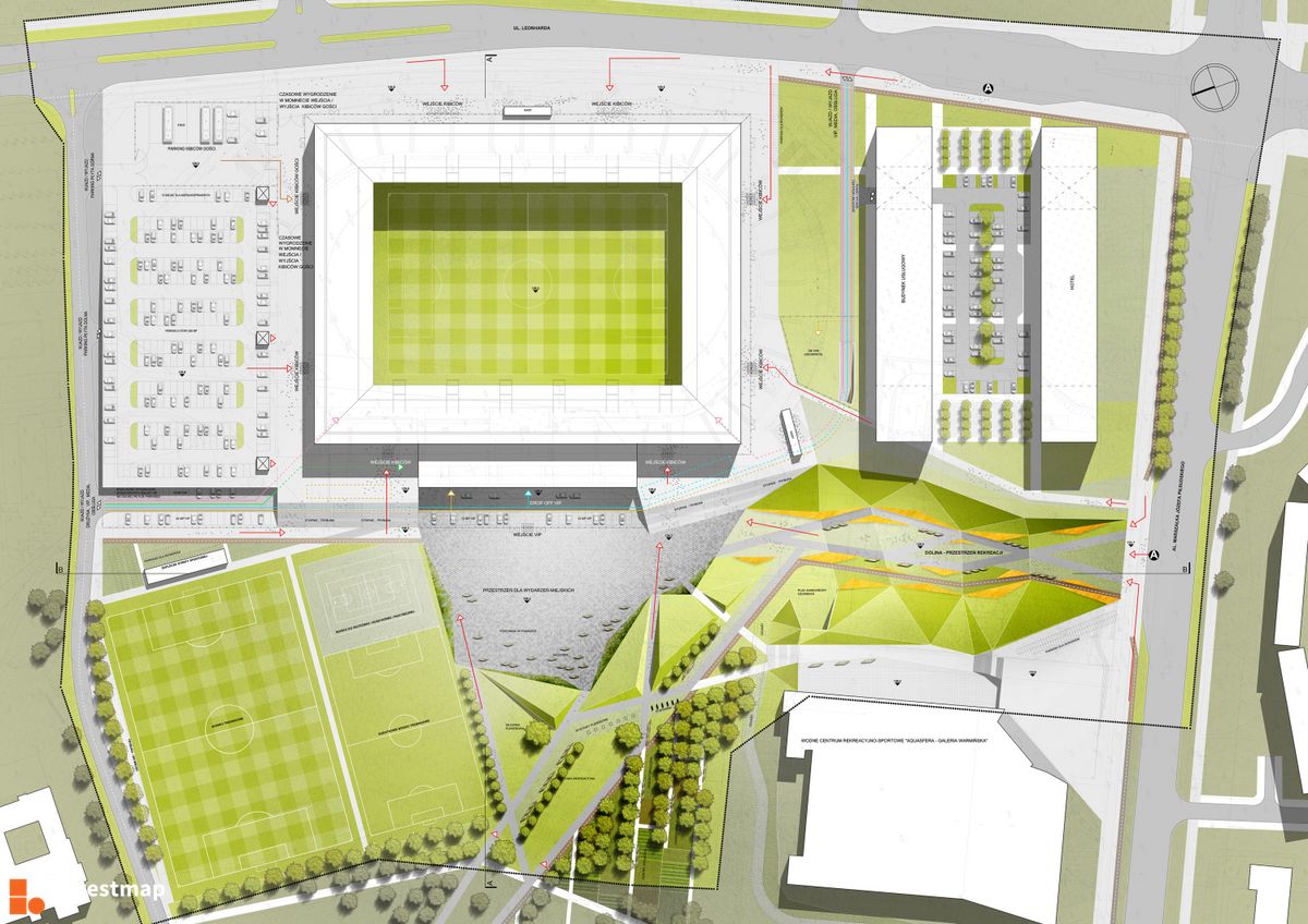Wizualizacja [Olsztyn] Stadion miejski i galeria handlowa dodał Orzech 