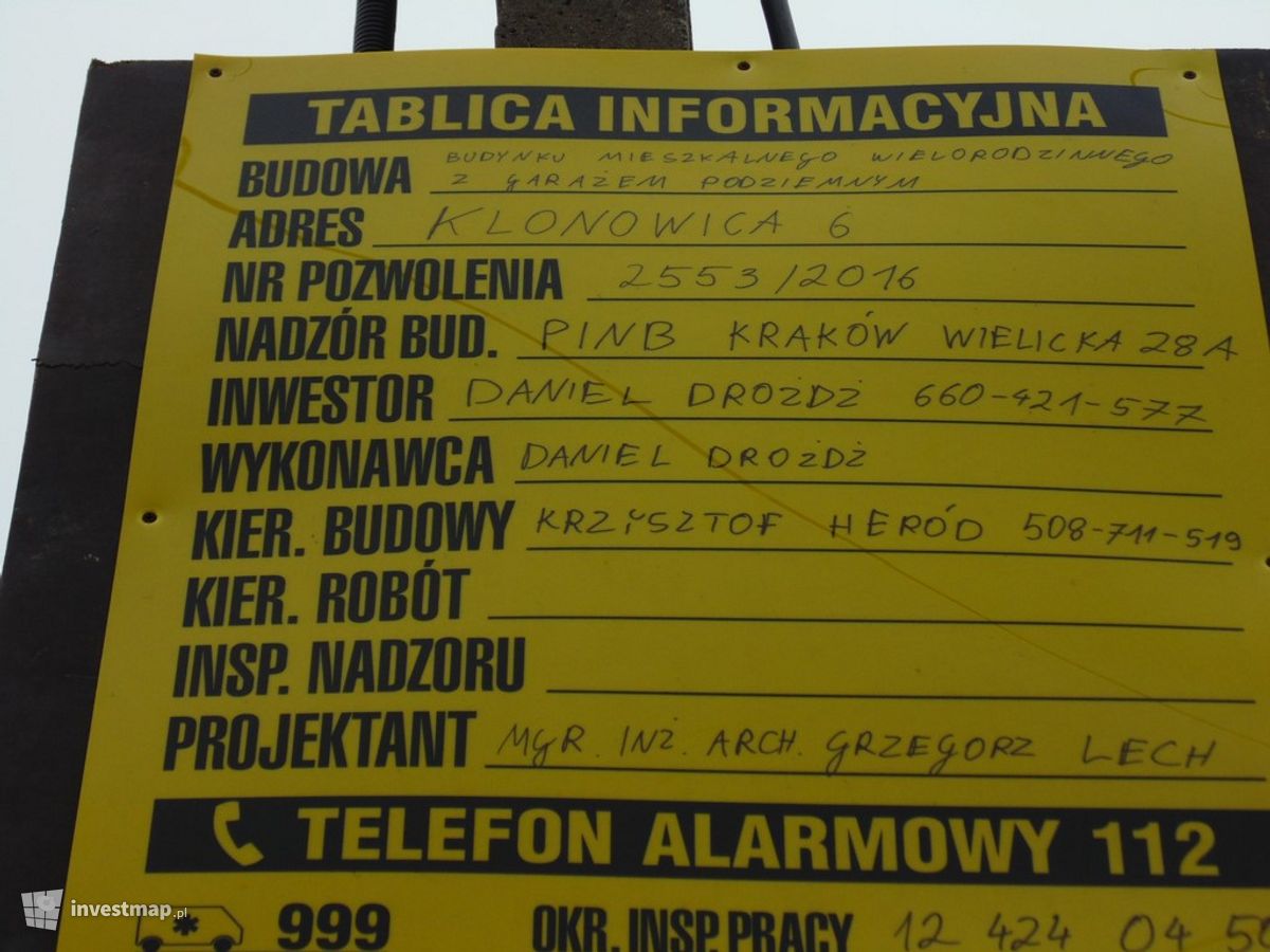 Zdjęcie [Kraków] Budynek Mieszkalny, ul. Klonowica 6 fot. Damian Daraż 