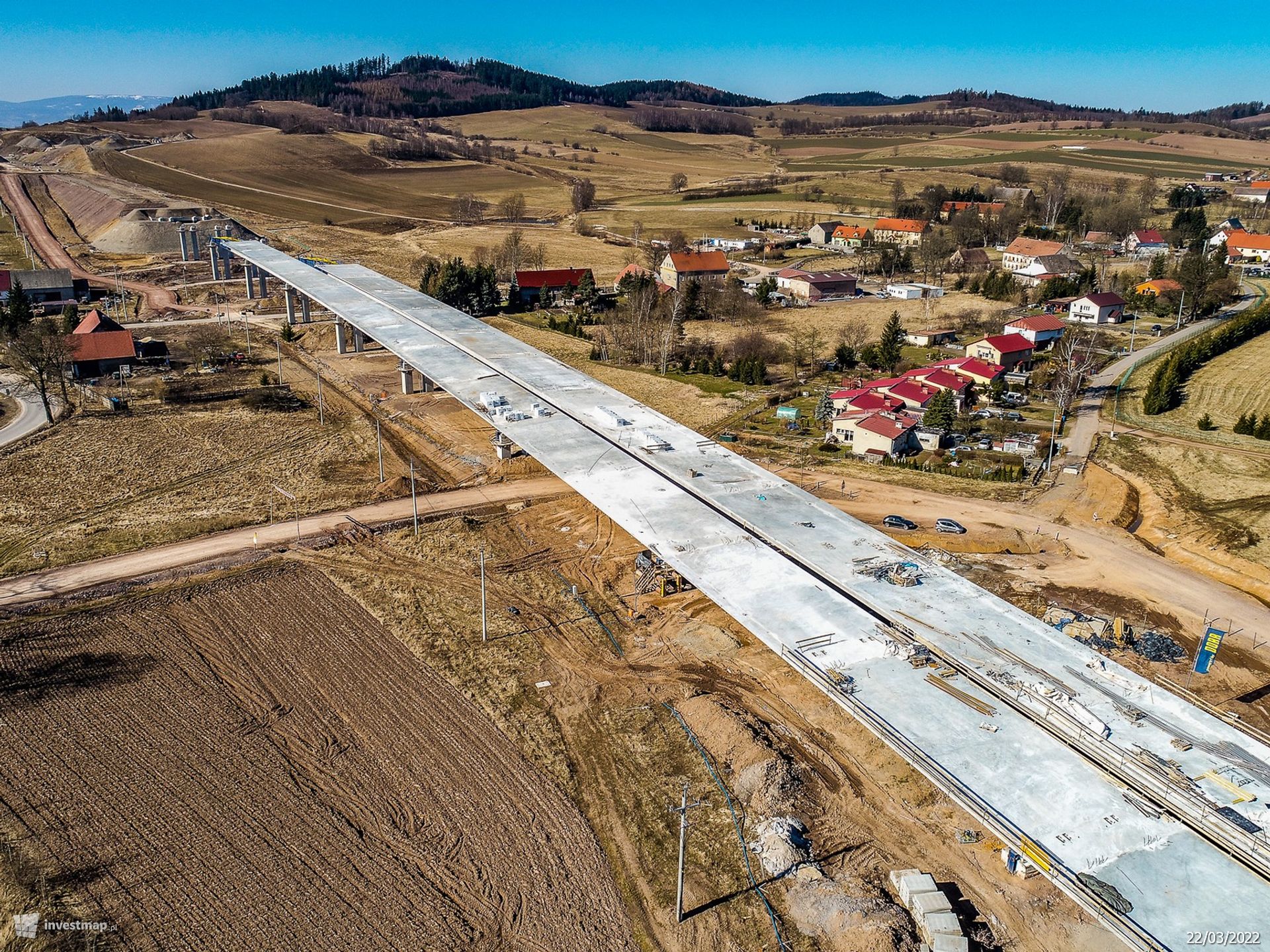 Postępują prace przy budowie drogi ekspresowej S3 na odcinku Bolków – Kamienna Góra 