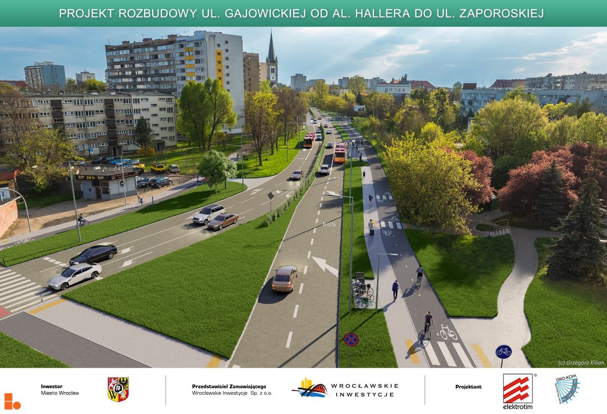 Wizualizacja Remont ul. Gajowickiej dodał Tomasz Matejuk