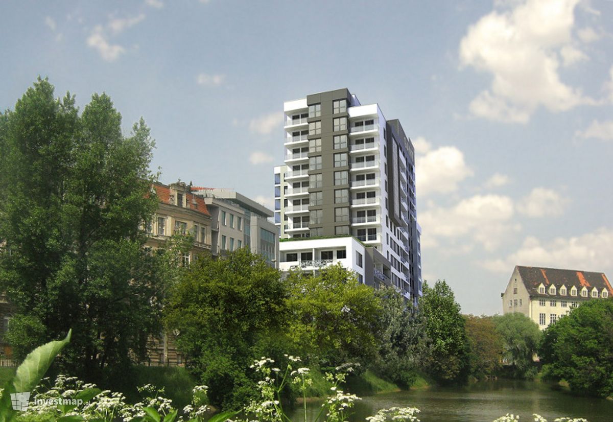 Wizualizacja [Wrocław] Zespół apartamentowo-usługowy "Odra Tower" dodał Jan Augustynowski