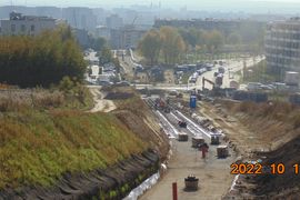 W Krakowie postępują prace na budowie trasy tramwajowej na Górkę Narodową [ZDJĘCIA]