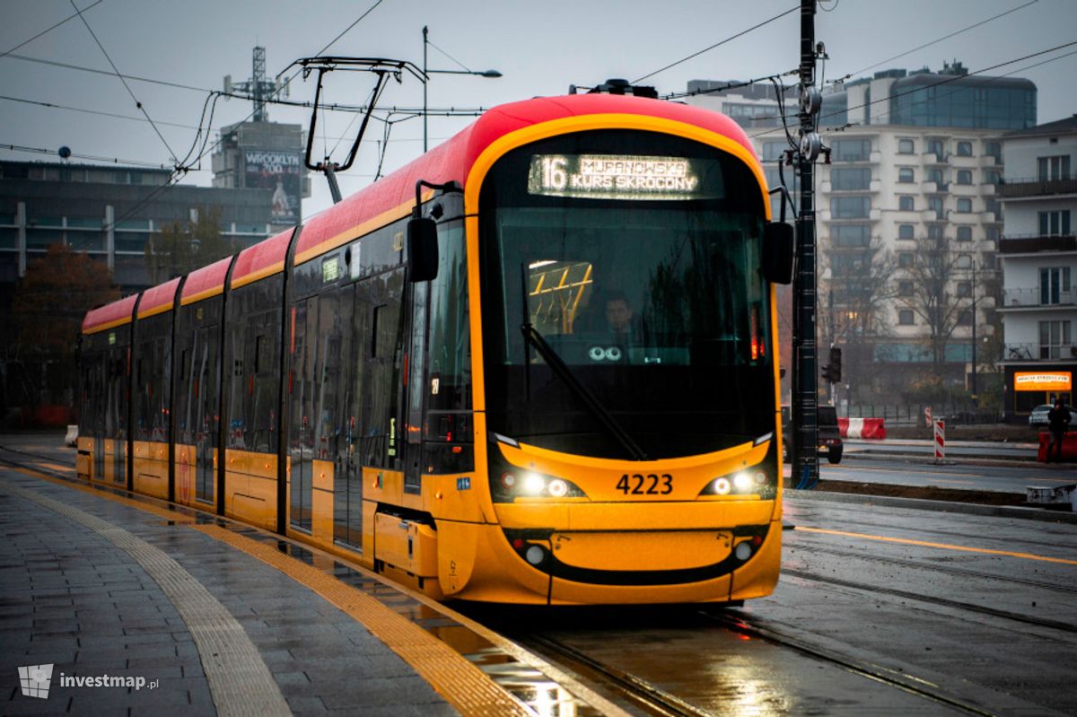 Zdjęcie Linia tramwajowa na Wilanów fot. Orzech 