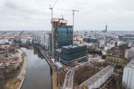 We Wrocławiu nad Odrą powstaje 137-metrowy Quorum Tower [FILMY+ZDJĘCIA+WIZUALIZACJE]