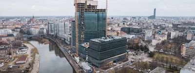 Co słychać na budowie 137-metrowego Quorum Tower w centrum Wrocławia? [FILM+WIZUALIZACJE]