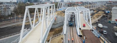 Pociągiem z Katowic w stronę Ligoty po nowo wybudowanych wiaduktach kolejowych [ZDJĘCIA]