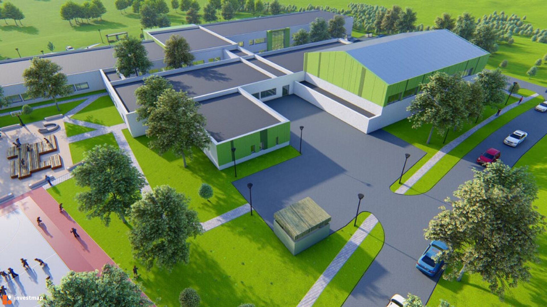 Hala sportowa przy Szkole Podstawowej nr 1 w Środzie Śląskiej