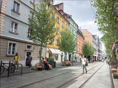Wrocław: ulica Ruska zmieni się w zielony trakt. Tak wypięknieje! [WIZUALIZACJE]