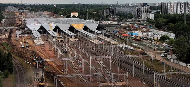 Trwa budowa największego węzła przesiadkowego w Polsce – nowego dworca Warszawa Zachodnia [FILMY]