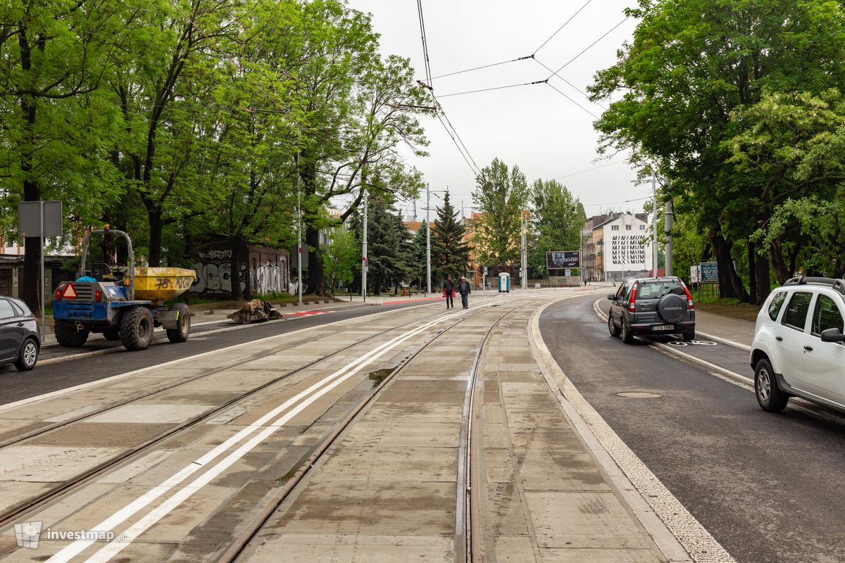 Zdjęcie [Wrocław] Trasa tramwajowa wzdłuż ulicy Hubskiej fot. Jakub Zazula 