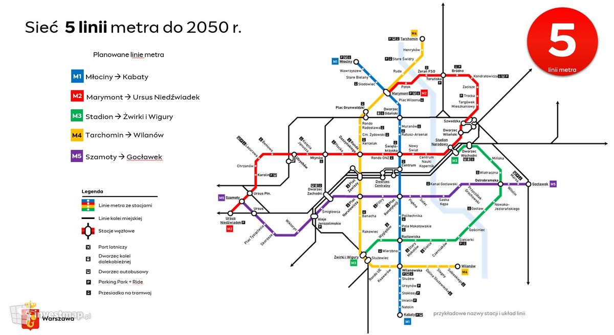 Wizualizacja III linia metra (M3) w Warszawie dodał Orzech 