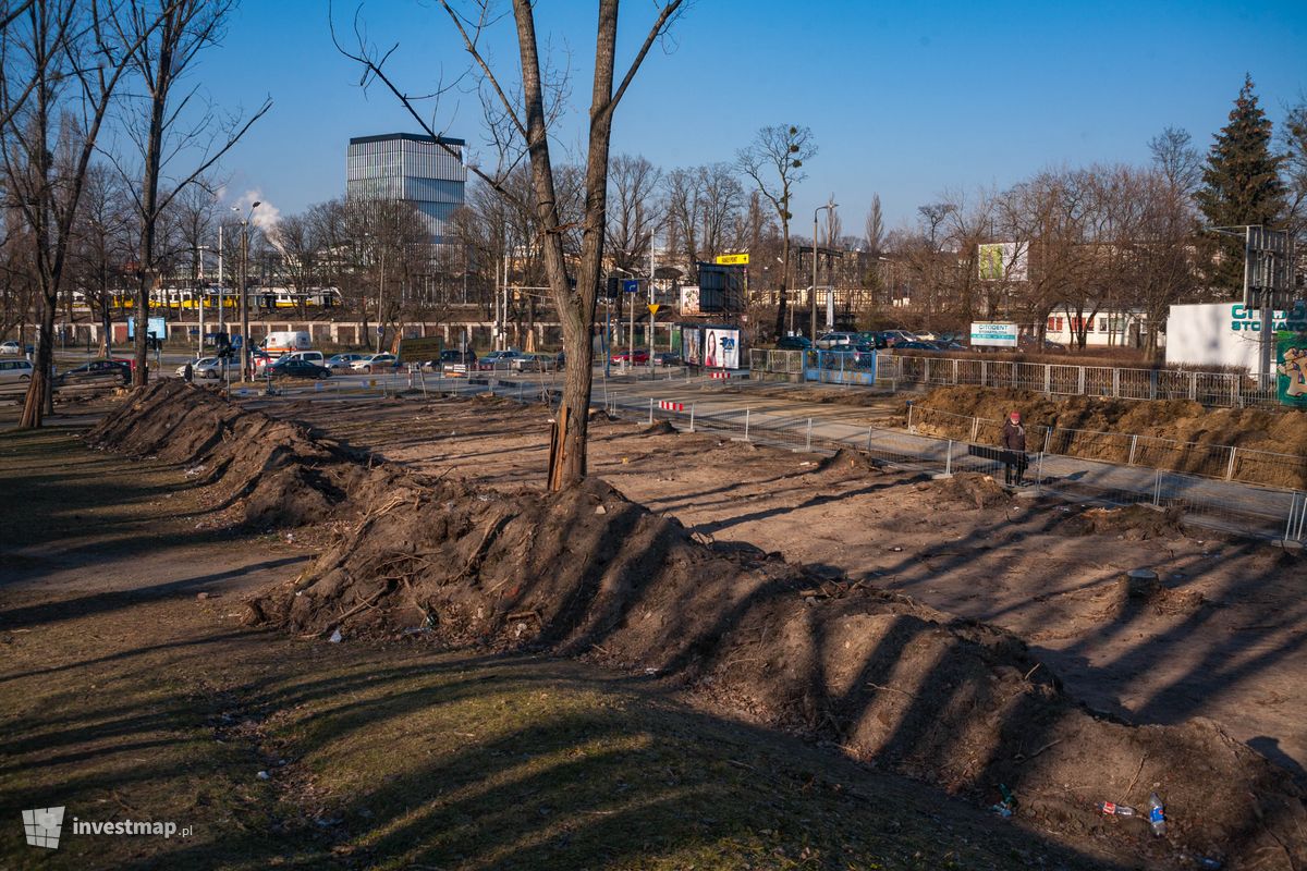 Zdjęcie [Wrocław] Trasa tramwajowa wzdłuż ulicy Hubskiej 