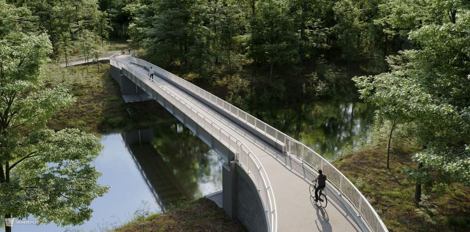 Na północy Wrocławia powstaje nowa kładka pieszo-rowerowa 