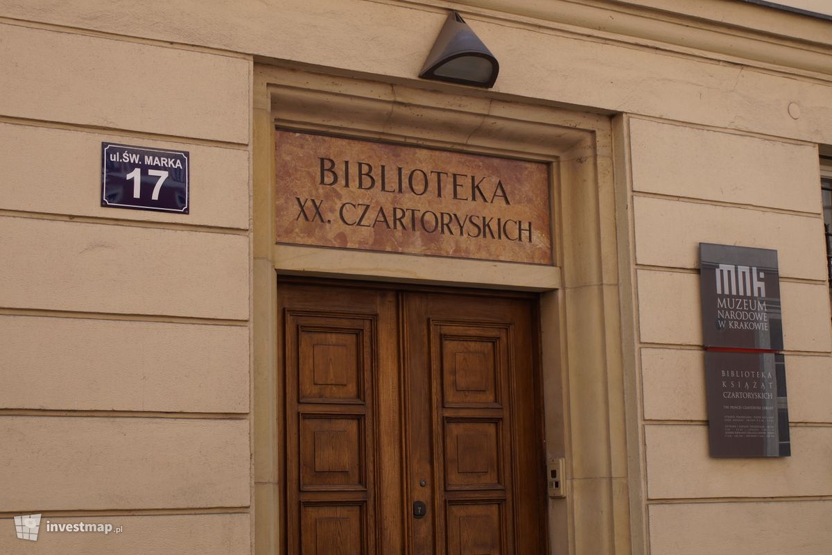 Zdjęcie [Kraków] Biblioteka XX. Czartoryskich, ul. Św. Marka 17 fot. Damian Daraż 
