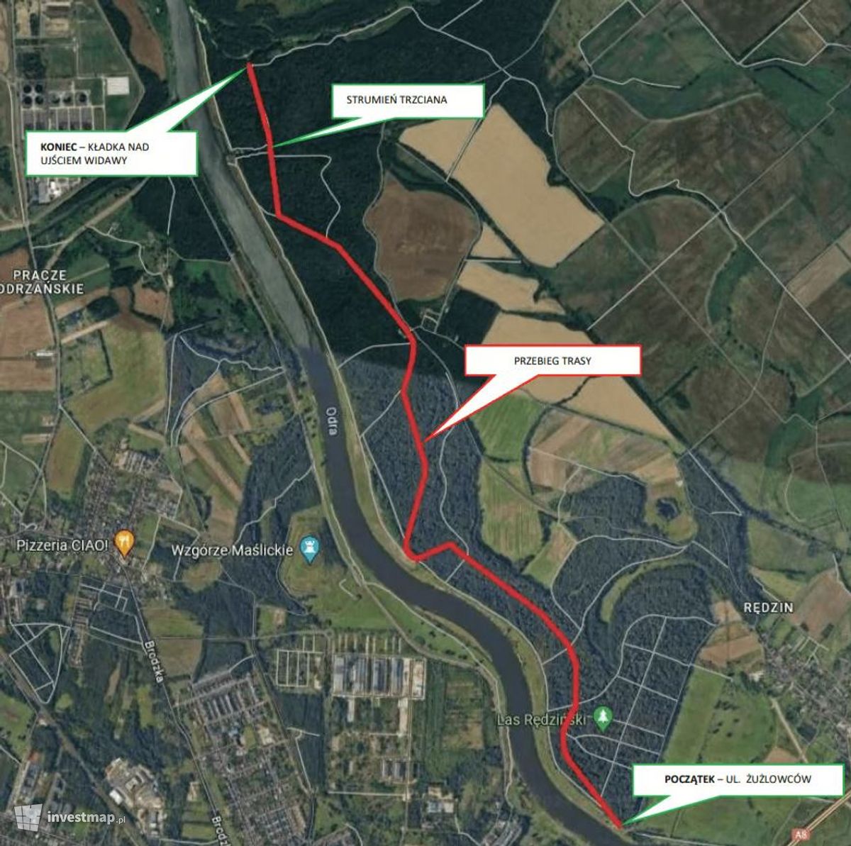 Wizualizacja Kładka pieszo-rowerowa nad Widawą dodał Orzech 