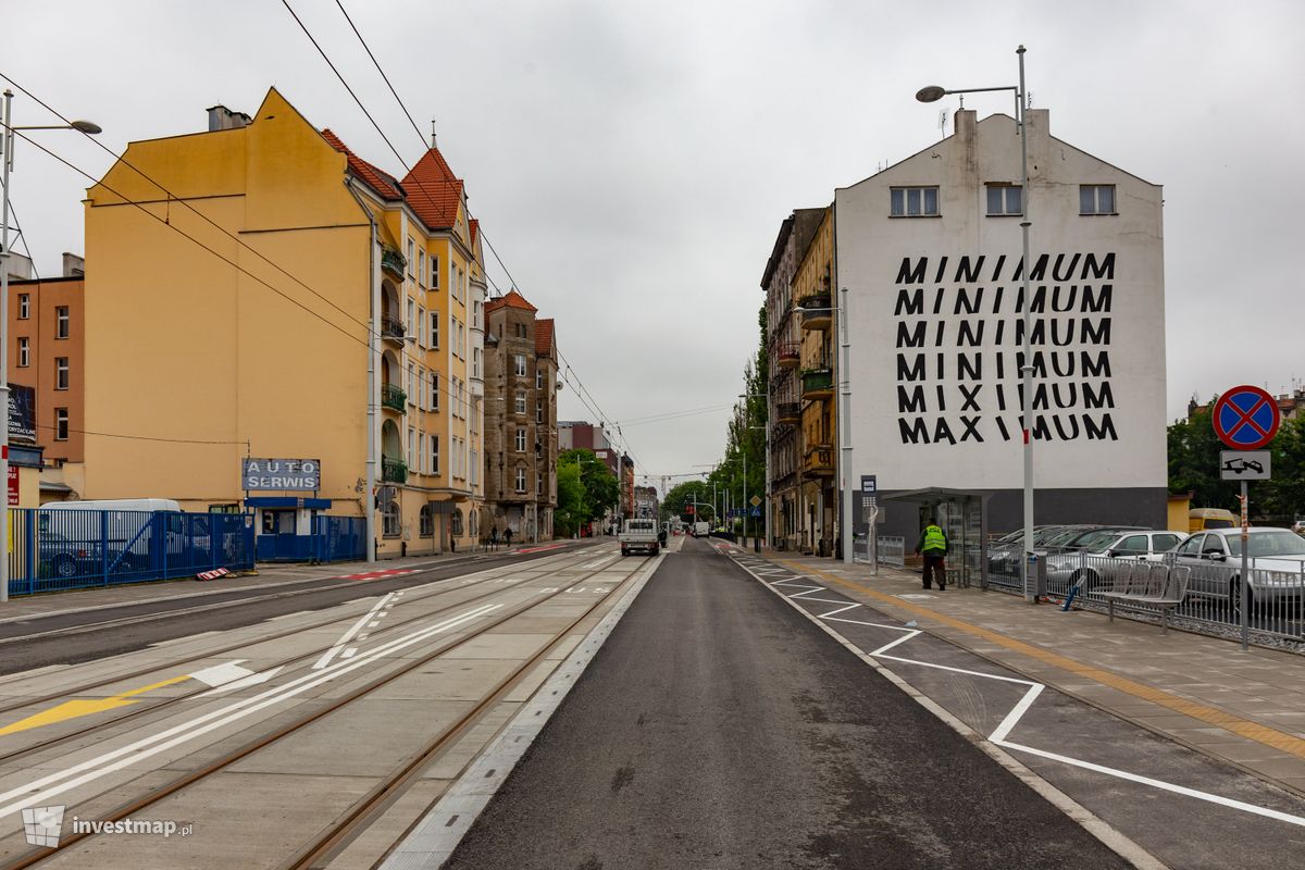 Zdjęcie [Wrocław] Trasa tramwajowa wzdłuż ulicy Hubskiej fot. Jakub Zazula 