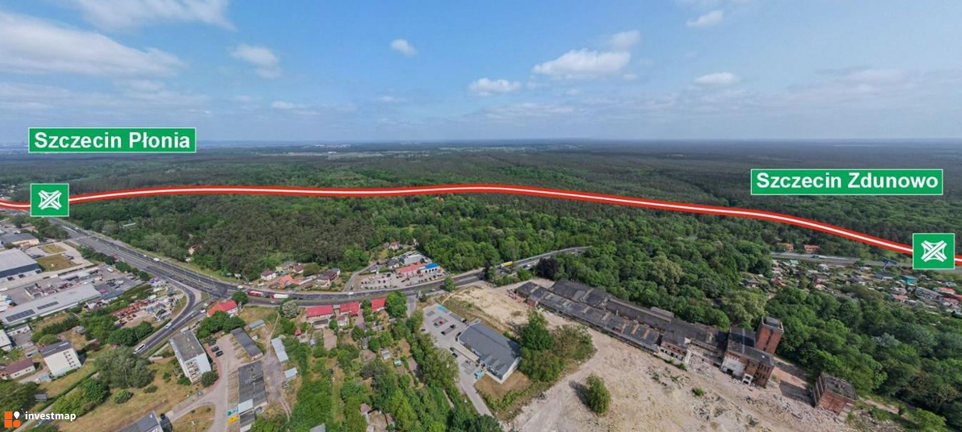 Odcinek drogi ekspresowej S10 Szczecin Kijewo - Szczecin Zdunowo z wnioskiem o budowę 