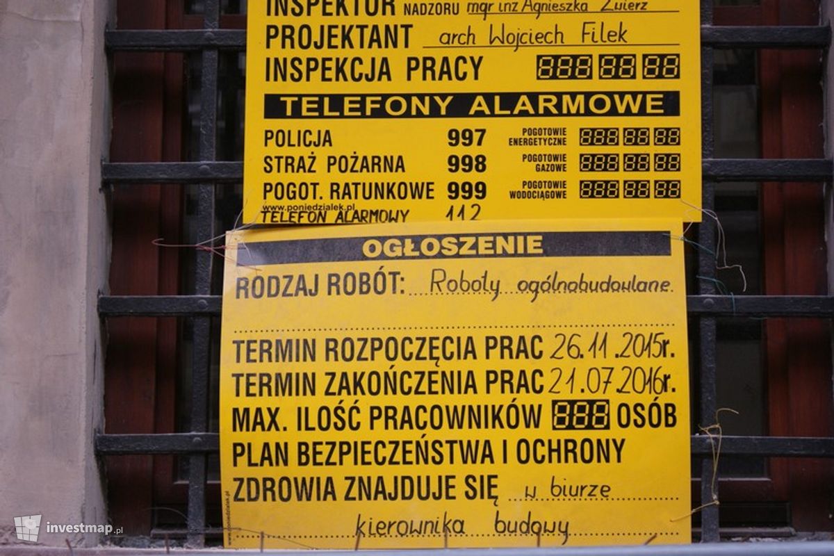 Zdjęcie [Kraków] Remont, Przebudowa, ul. Św. Krzyża 17 fot. Damian Daraż 