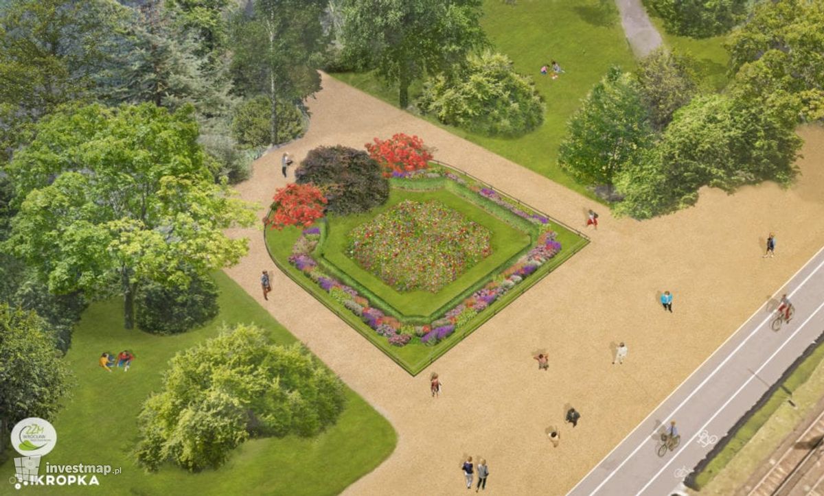 Wizualizacja Miejski ogród na placu Powstańców Śląskich 