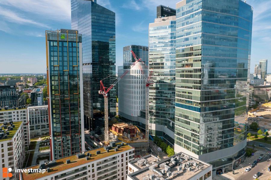 Co słychać na budowie 130-metrowego wieżowca Skyliner II w centrum Warszawy? [FILMY+ZDJĘCIA]