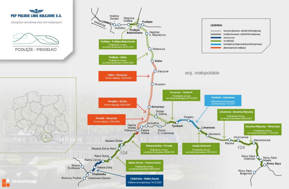 Wizualizacja [Podłęże] Linia Kolejowa Podłęże - Piekiełko dodał Orzech 
