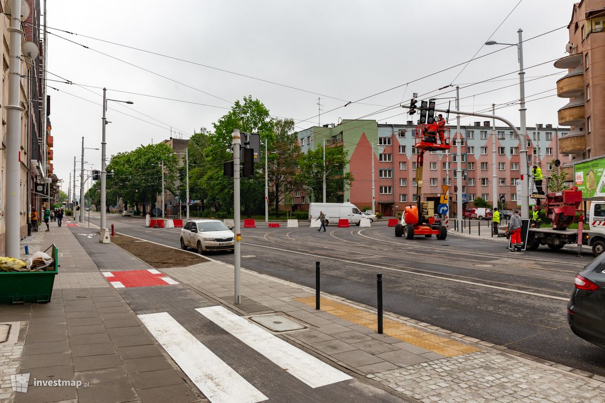 Zdjęcie [Wrocław] Trasa tramwajowa wzdłuż ulicy Hubskiej fot. Jakub Zazula 