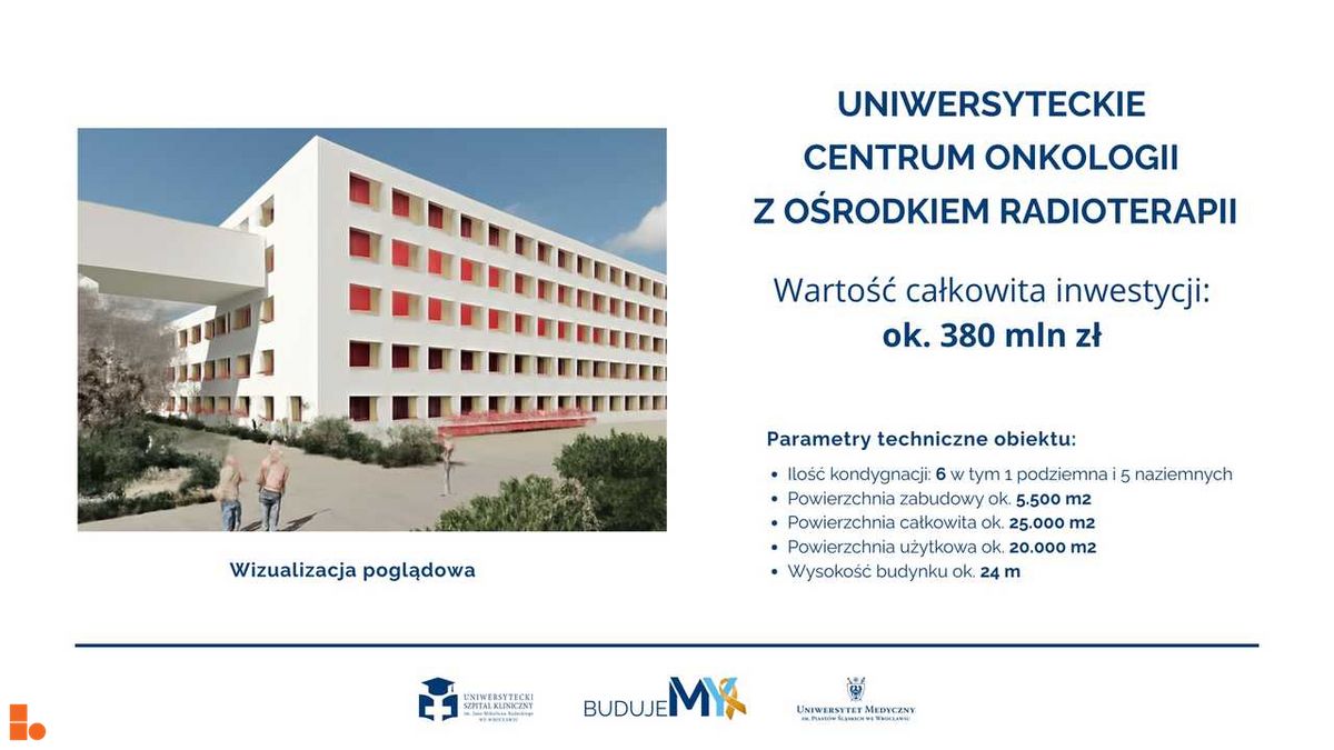 Wizualizacja Uniwersyteckie Centrum Onkologii z Ośrodkiem Radioterapii dodał Wojciech Jenda