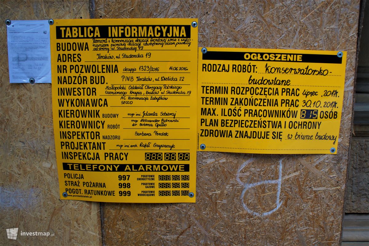 Zdjęcie [Kraków] Remont Kamienicy, ul. Studencka 19 fot. Damian Daraż 