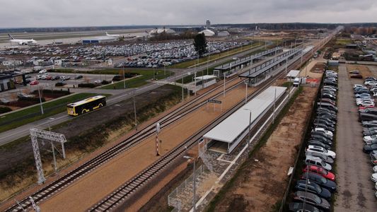 Otwarto linię kolejową i połączenie z lotniskiem Katowice-Pyrzowice