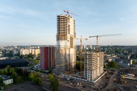 W centrum Katowic powstaje najwyższy budynek mieszkalny w woj. śląskim [ZDJĘCIA+FILM+WIZUALIZACJE]